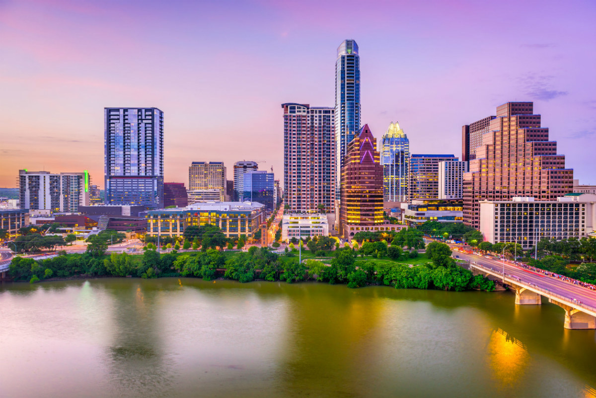Skyline of Austin Texas, a tech job hotspot Skyline of Austin Texas, a tech job hotspot