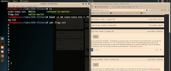 Screenshot of someone learning command line basics Screenshot of someone learning command line basics