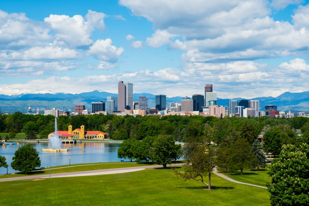 The skyline of Denver Colorado, a tech job hotspot The skyline of Denver Colorado, a tech job hotspot