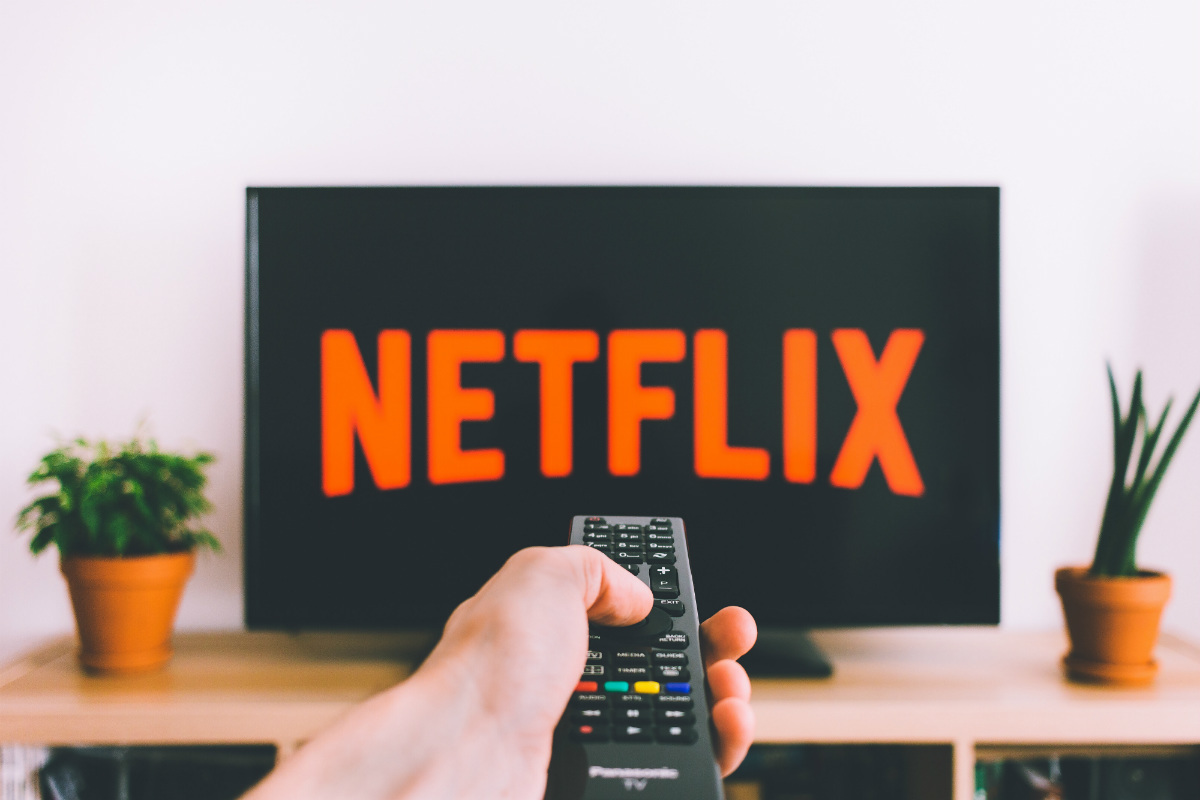 TV with logo for Netflix, a place a dev could work in media TV with logo for Netflix, a place a dev could work in media